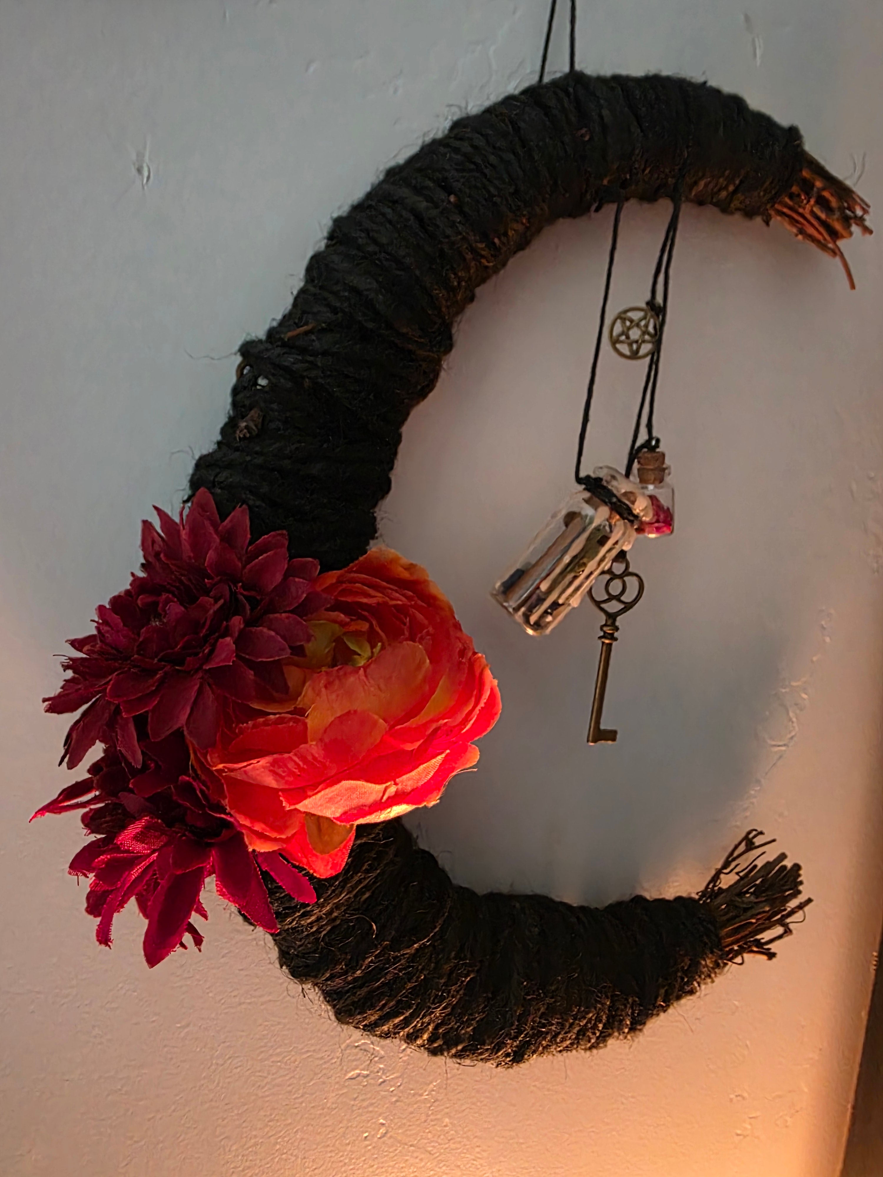 Crescent Moon Protection Wreath