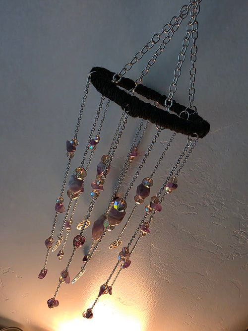 Amethyst Crystal Suncatcher