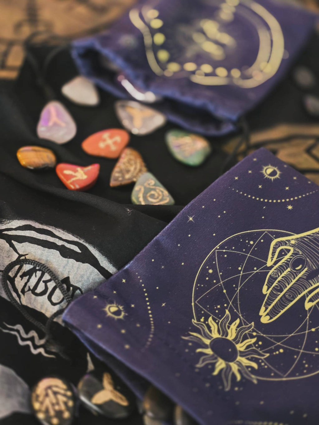 Handmade Crystal Witch Rune Set