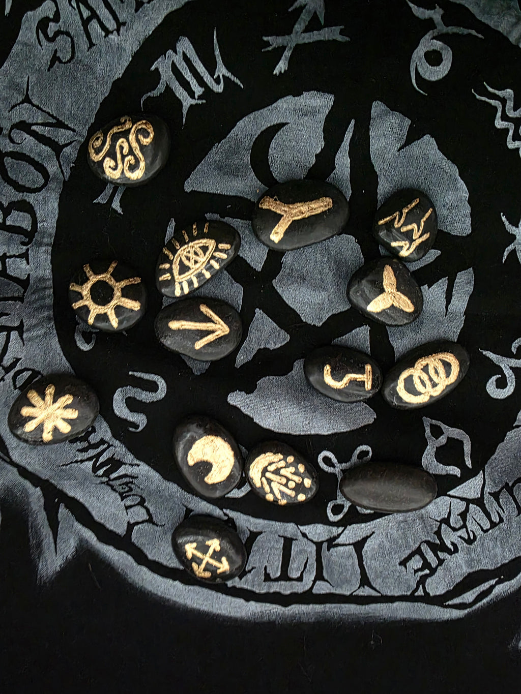Handmade Stone Witch Rune Set