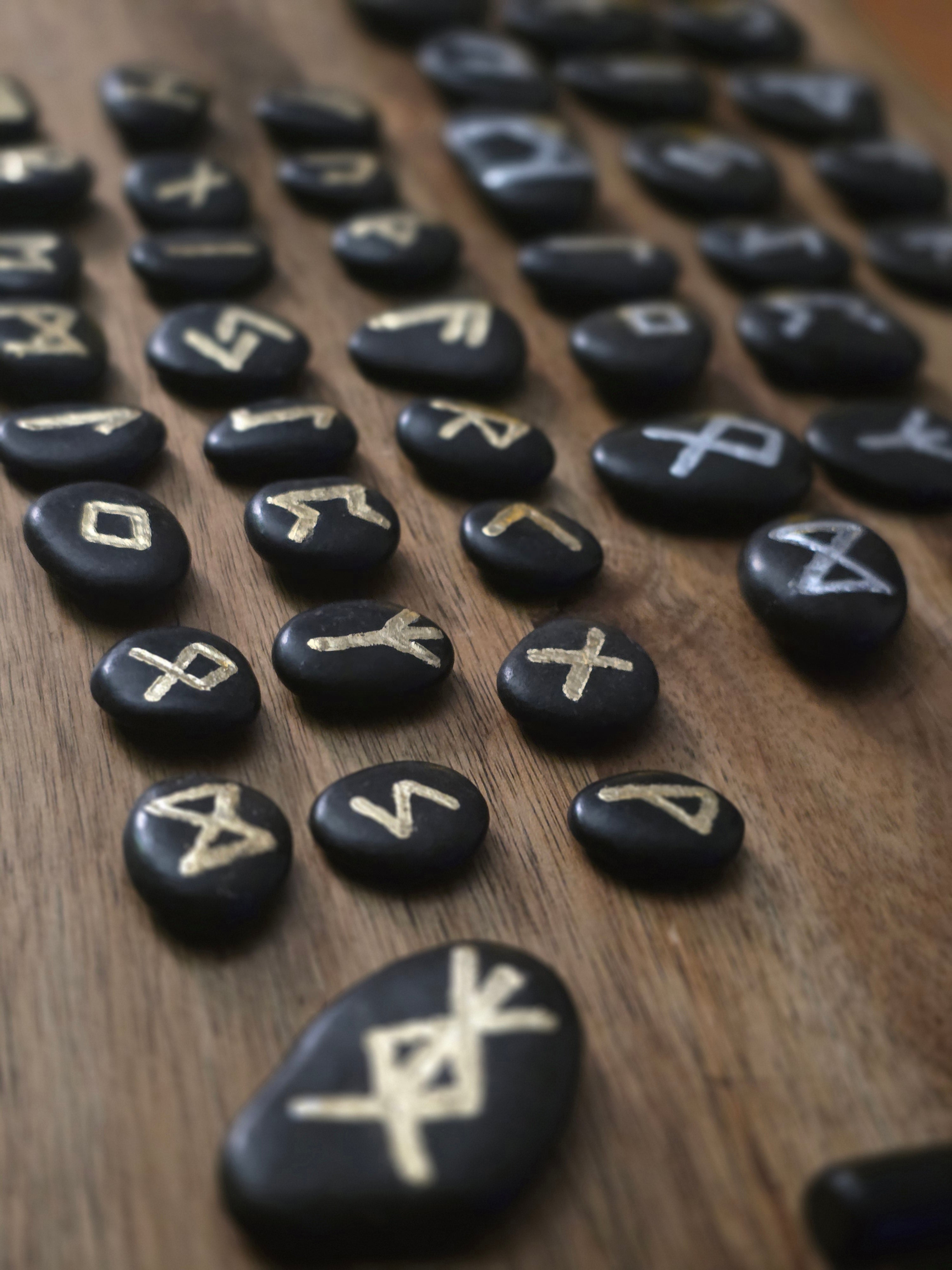 Handmade Elder Futhark Stone Rune Set