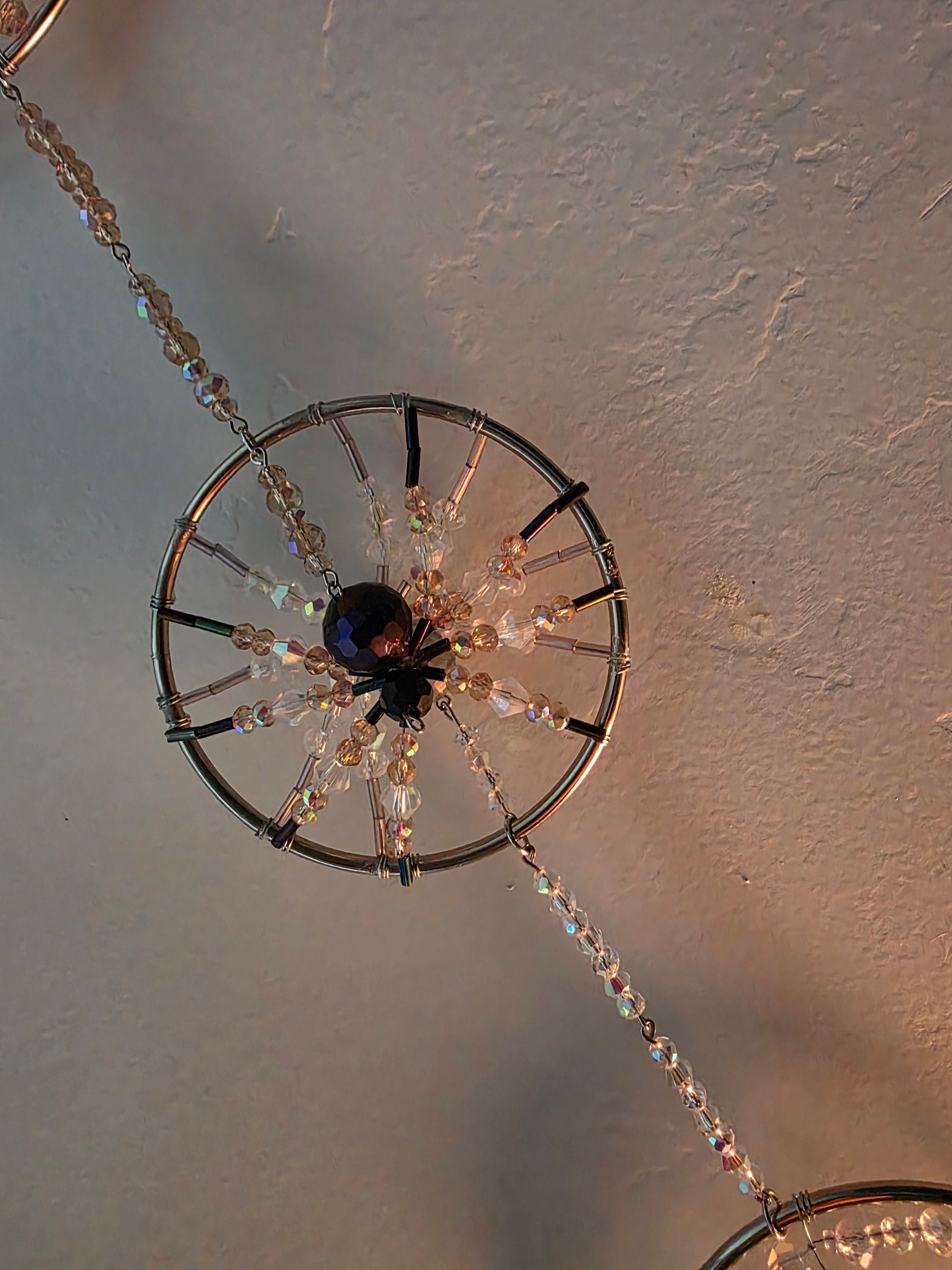 Handmade Spider Web Suncatchers