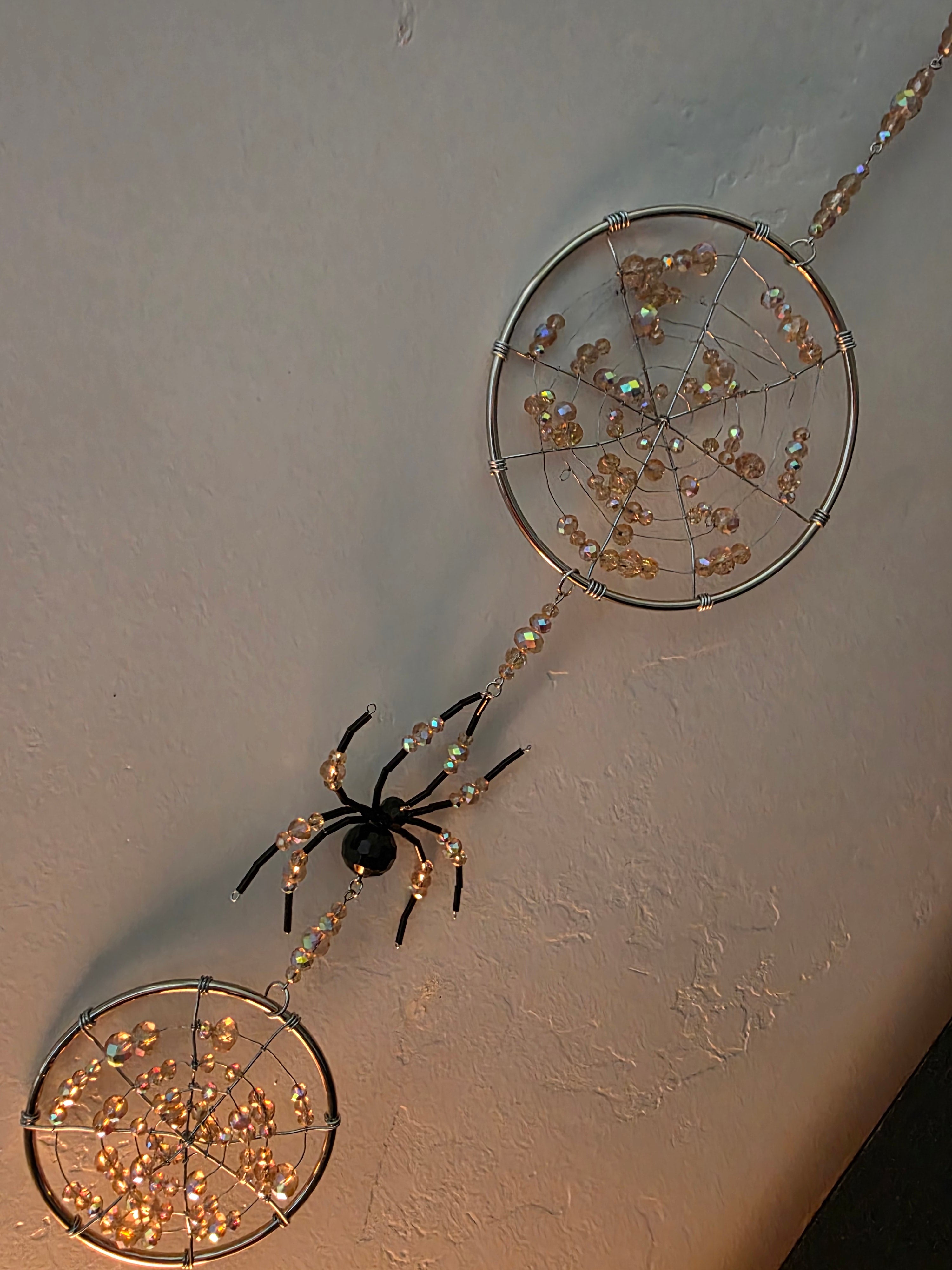Handmade Spider Web Suncatchers
