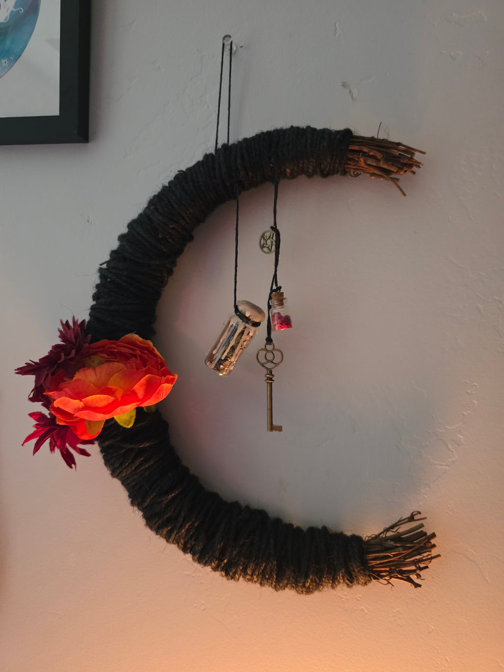 Crescent Moon Protection Wreath