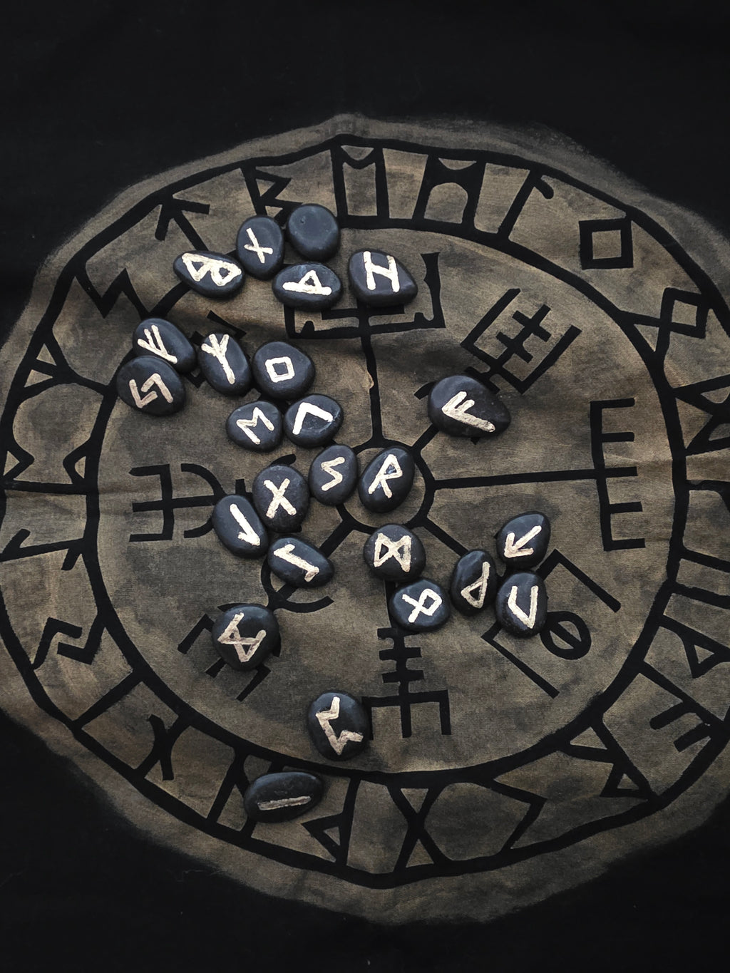 Handmade Elder Futhark Stone Rune Set