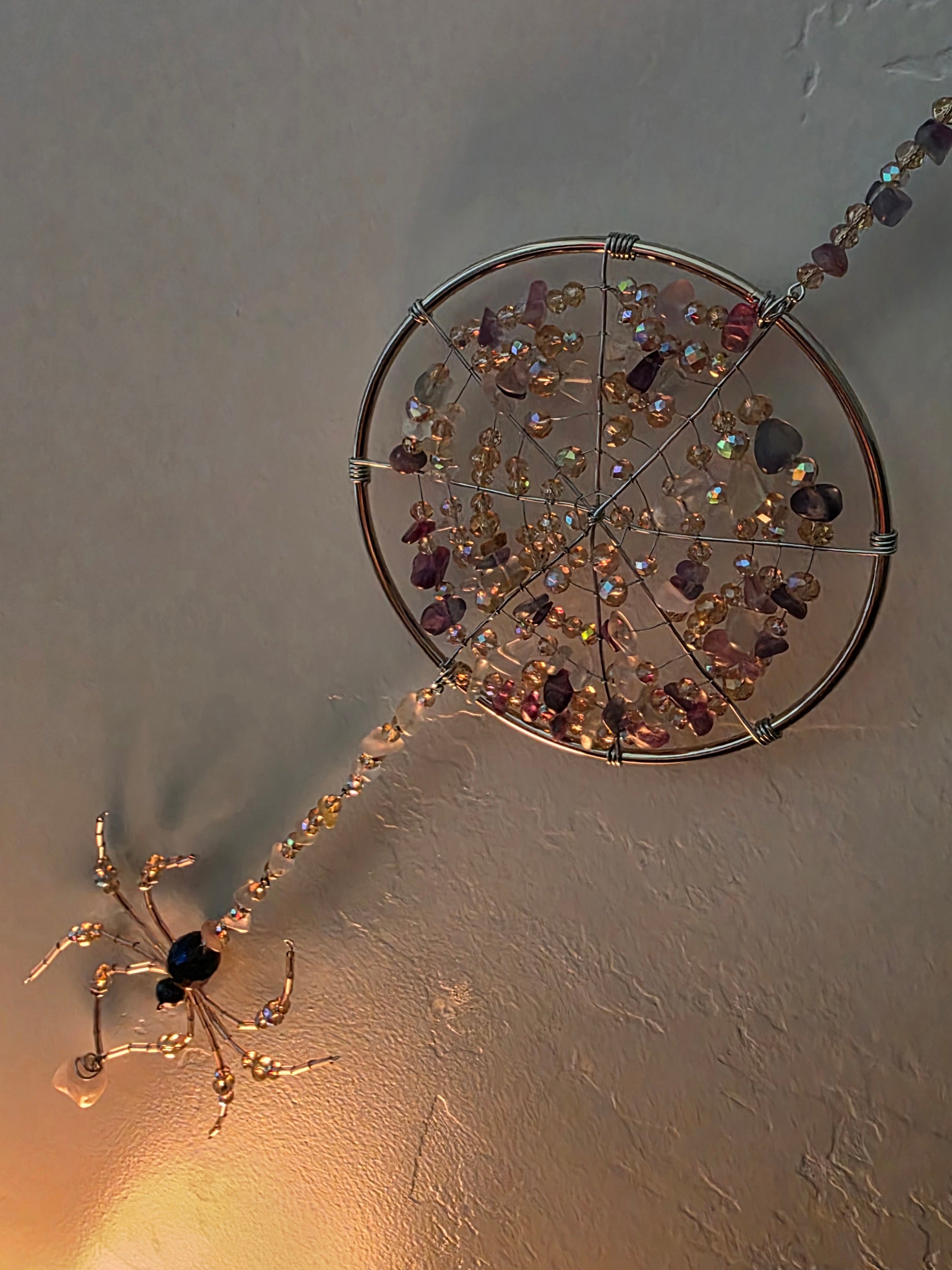 Handmade Spider Web Suncatchers